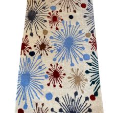 Living Room Wool Starburst Rug